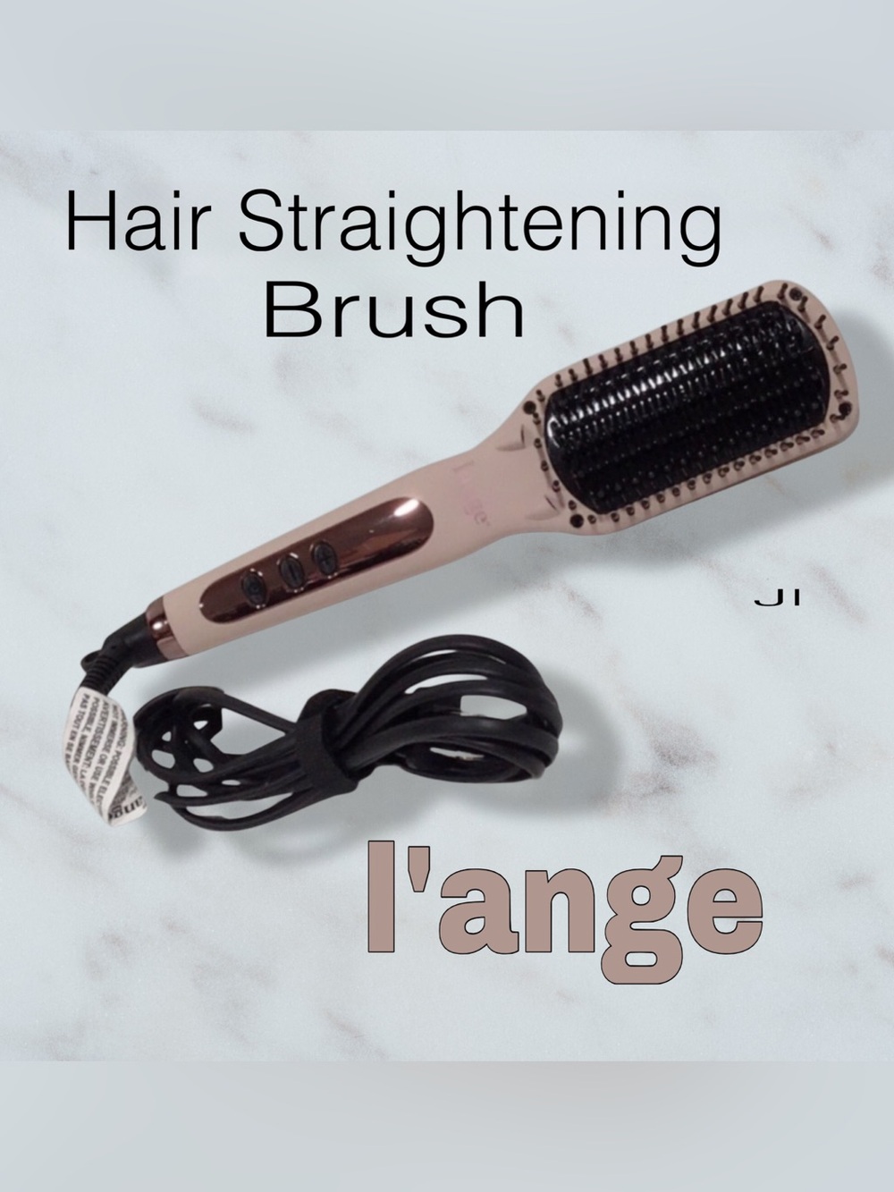 L’ANGE Hair Le Vite Heated Ceramic Straightening Brush